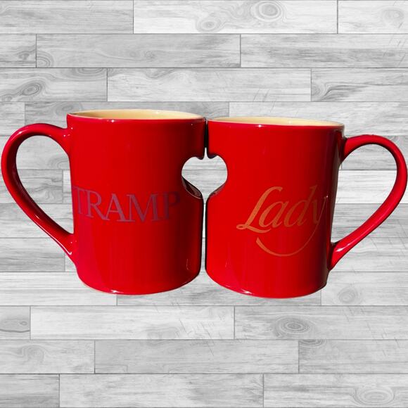 Disney Parks Lady and the Tramp set of 2 mugs - Picture 2 of 7